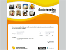 Tablet Screenshot of dondehaymisa.com